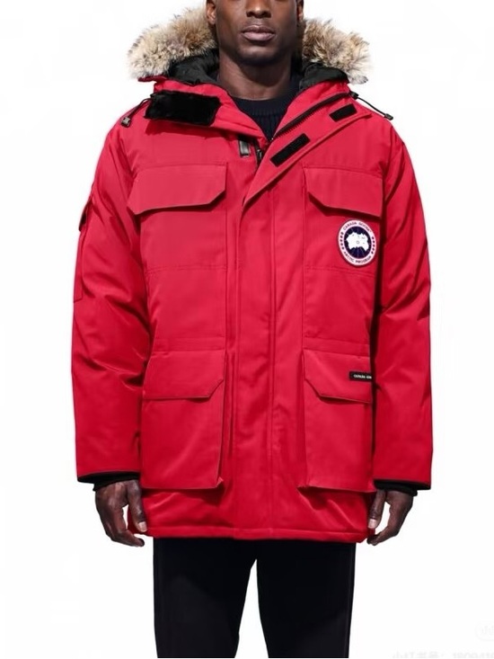 Canada Goose Other - NWT Canada Goose Men's Red Parka Jacket with Fur Trim Hood